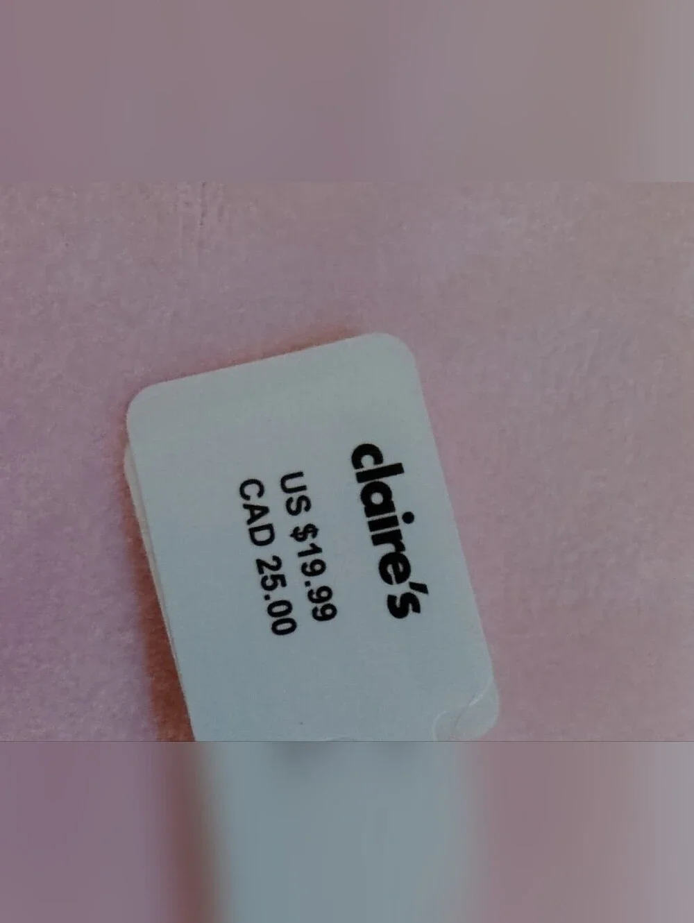 NWT Claire's Pink Plush Unicorn Makeup Bag